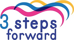 Logo 3 steps forward